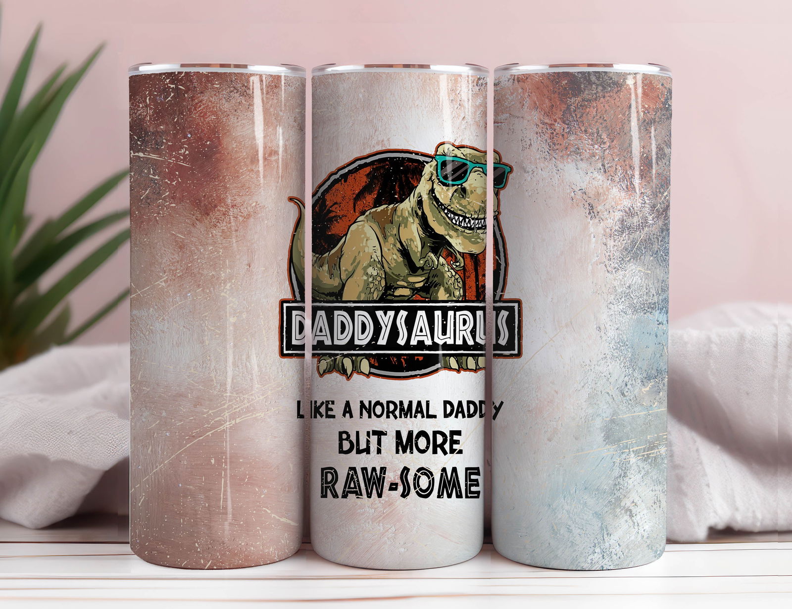 Dinosaur 20oz Skinny Tumbler Wrap PNG 