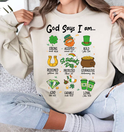 God Says I Am Patrick_s Day Png 