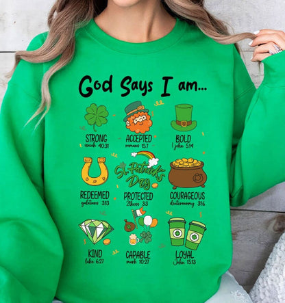 God Says I Am Patrick_s Day Png 