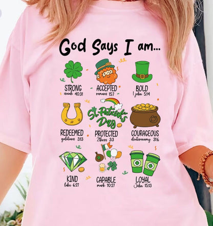 God Says I Am Patrick_s Day Png 