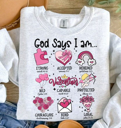 God Says I am Valentine Png 1 