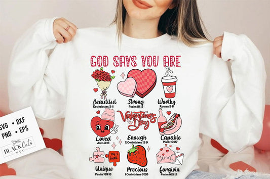 God Says You Are Valentine Png 