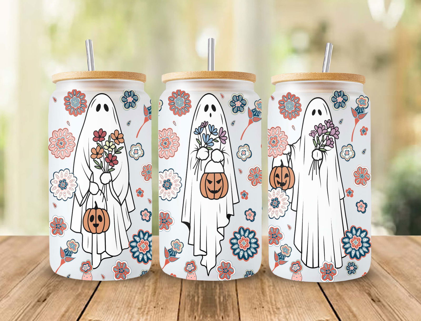 Halloween Bundle 16oz Libbey Glass Can Wrap 