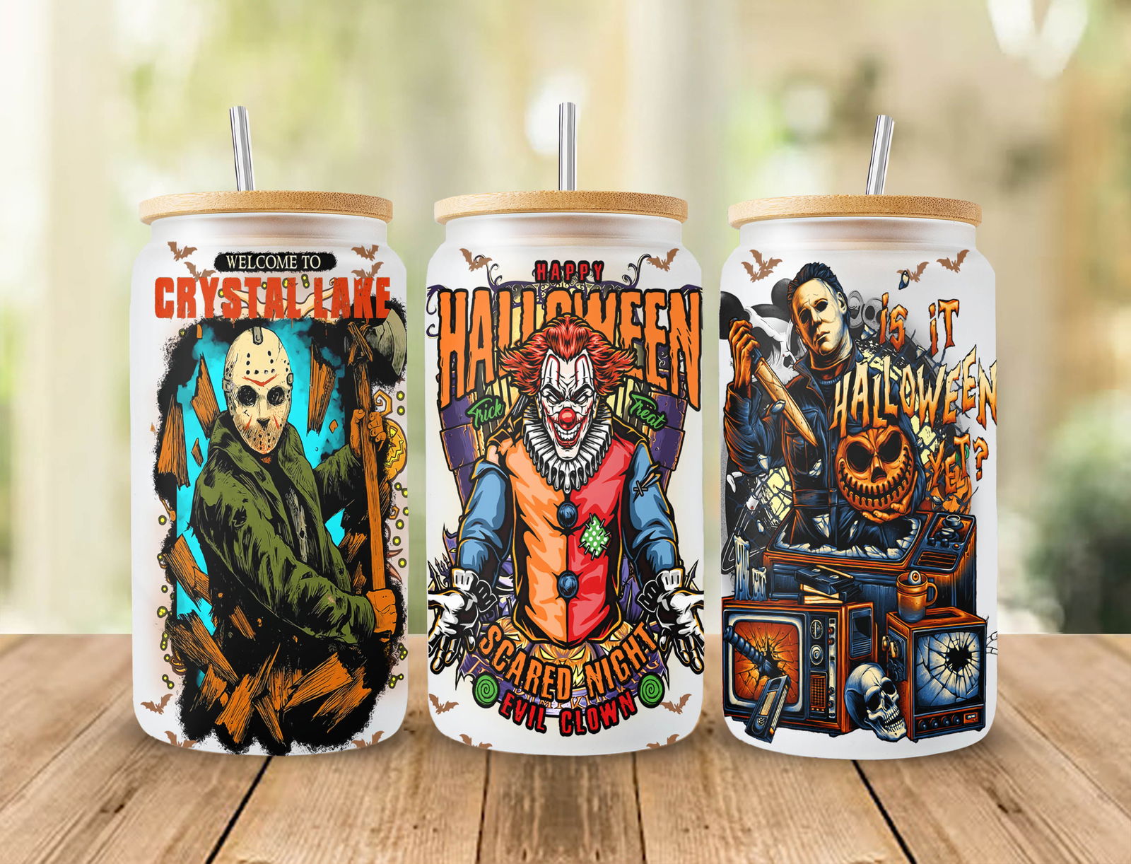 Halloween Bundle 16oz libbey can Cartoon PNG 4 