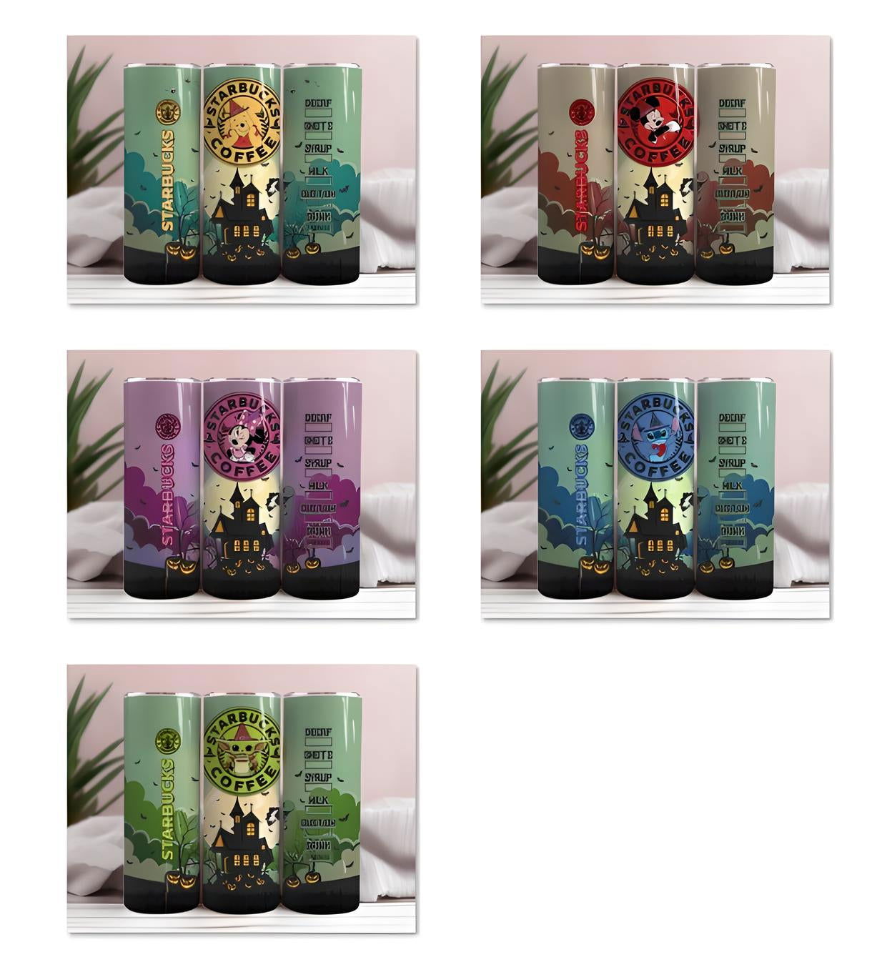 Halloween DN 20oz Skinny Tumbler Sublimation Design 