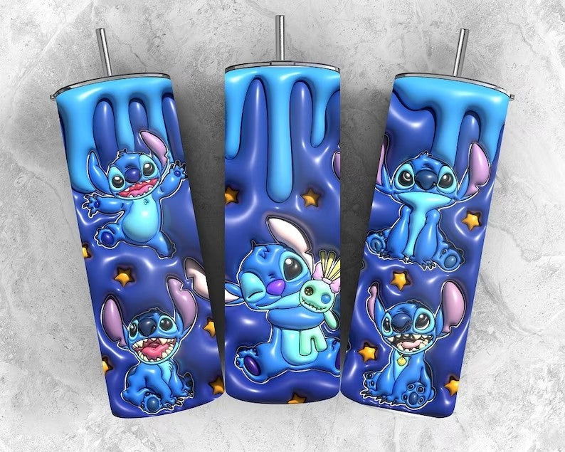 Inflated ST Tumbler Design Png 3D Tumbler Wraps 20oz Skinny Sublimation 2 