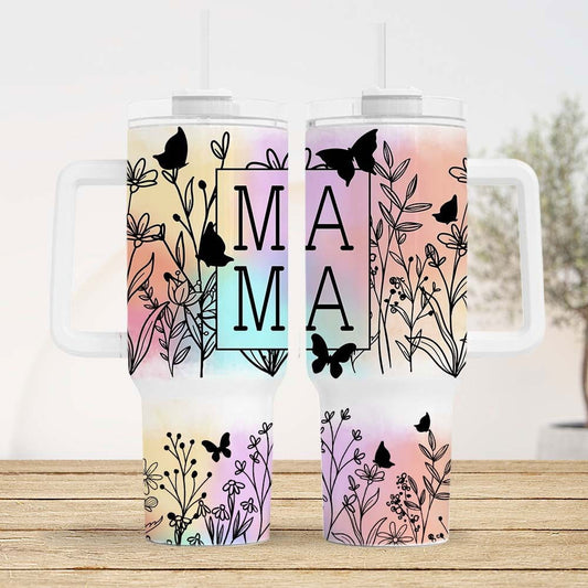 MAMA Wildflowers 40oz Quencher Tumbler Wrap 