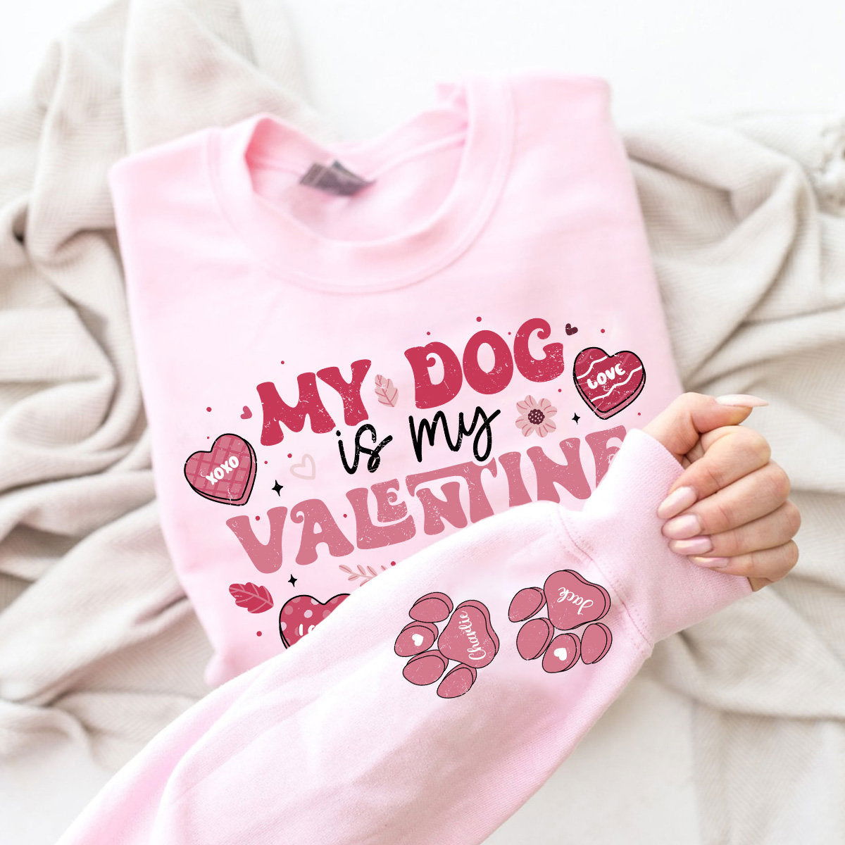 My Dog is My Valentine Shirt Png 1 