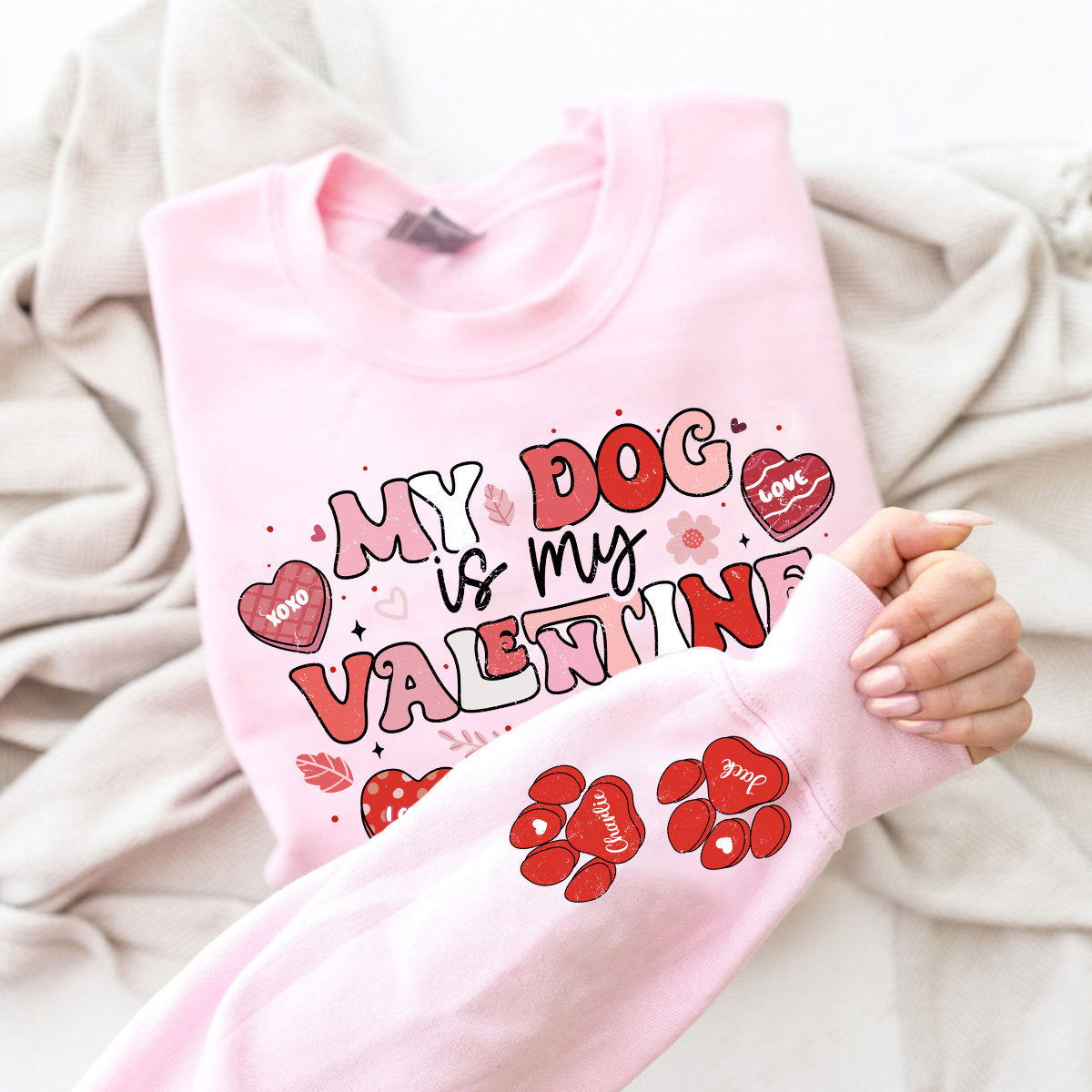 My Dog is My Valentine Shirt Png 2 