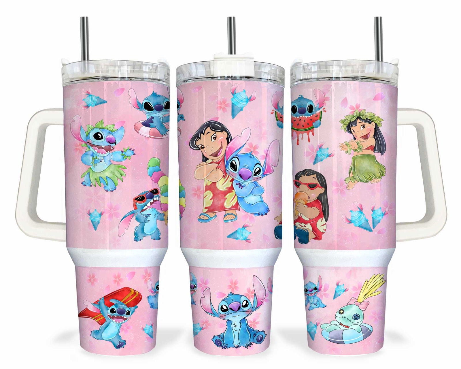 ST Water Color 40oz Tumbler Wrap 