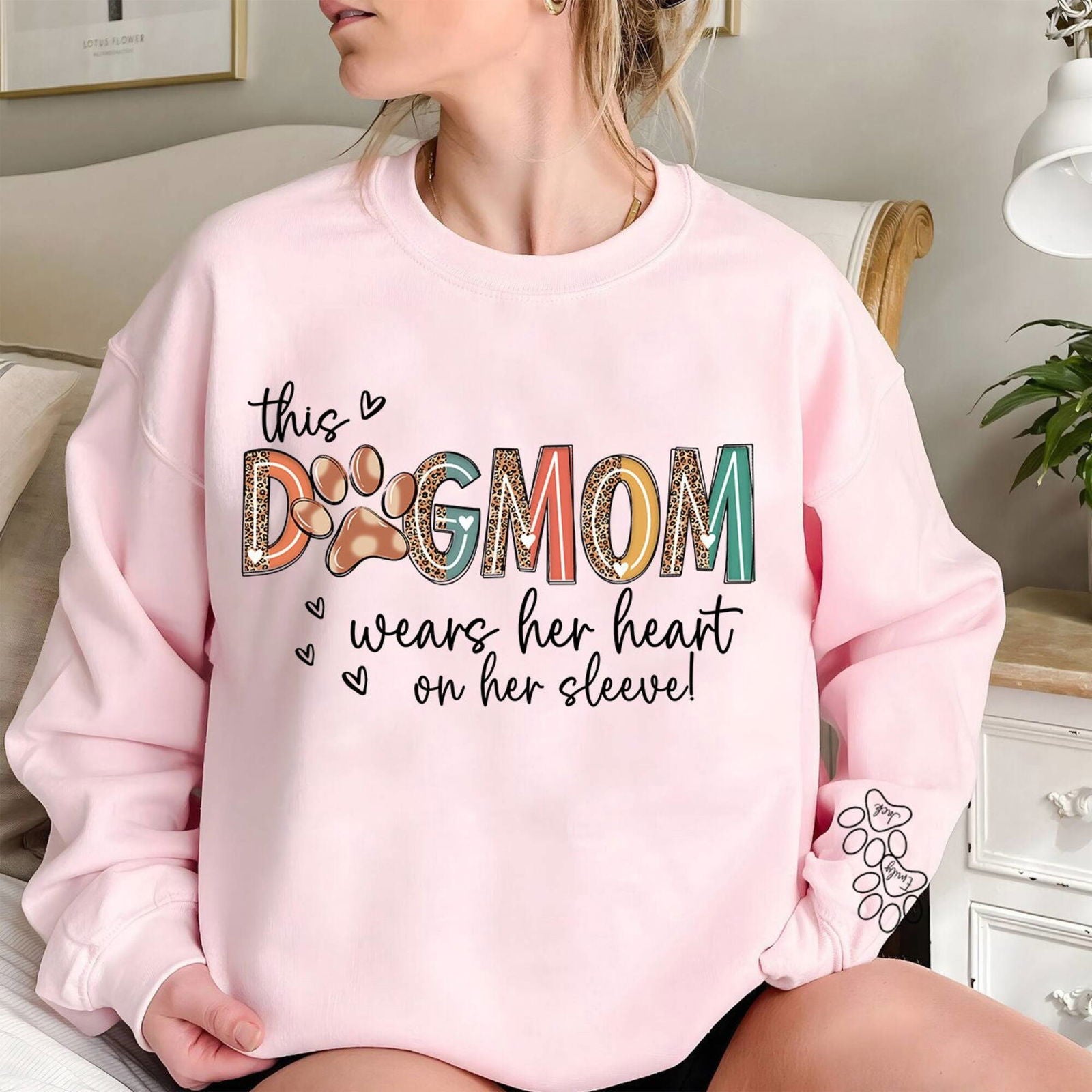 This Dog Mom Wears Her Heart on Her Sleeve Png 