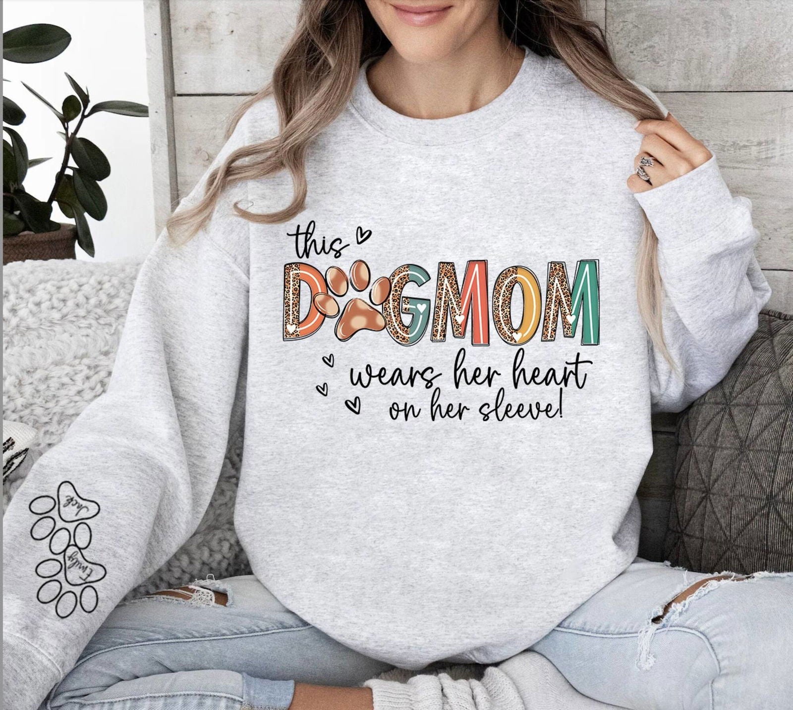 This Dog Mom Wears Her Heart on Her Sleeve Png 