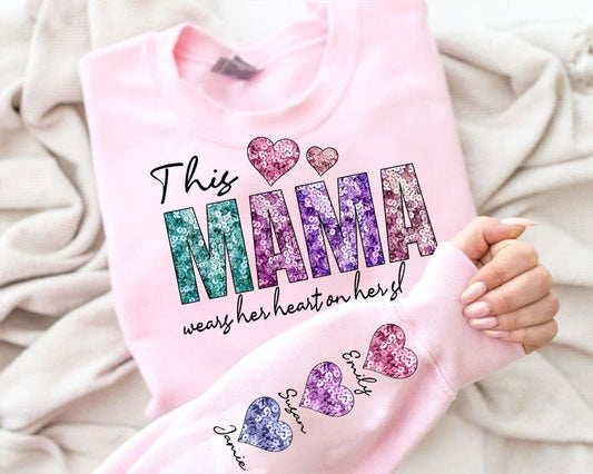 This MAMA Wear her Heart PNG 