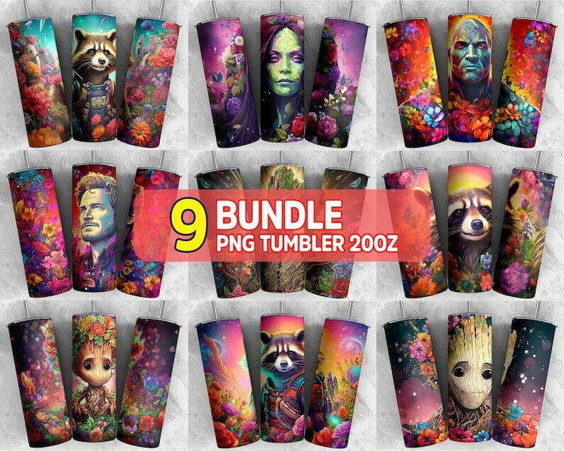 Bundle 20oz Skinny Tumbler, MV Tumbler Wrap