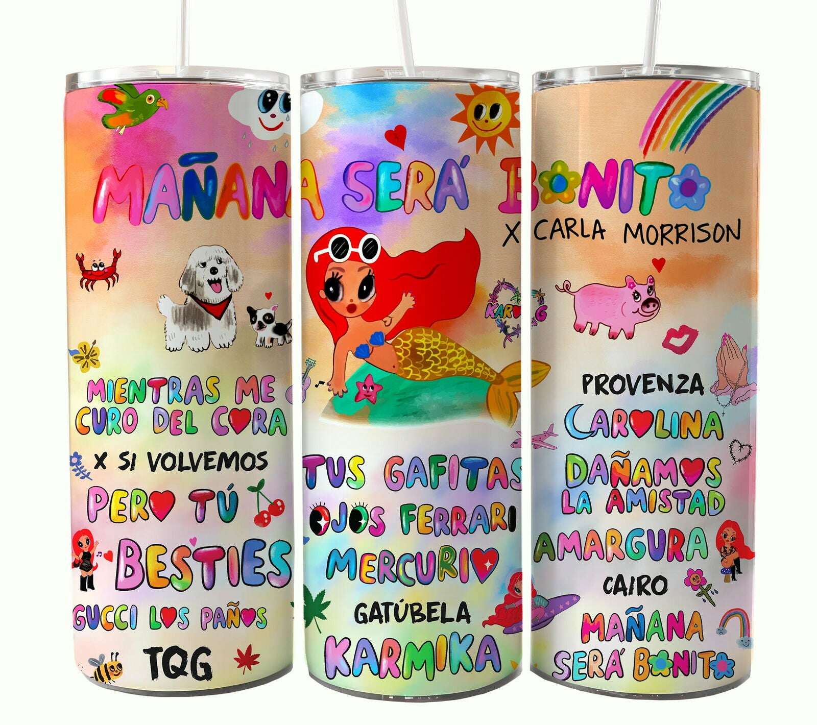 Bundle KarolG 20oz Tumbler Wrap, Digital 20 oz Skinny Tumblers Designs Template