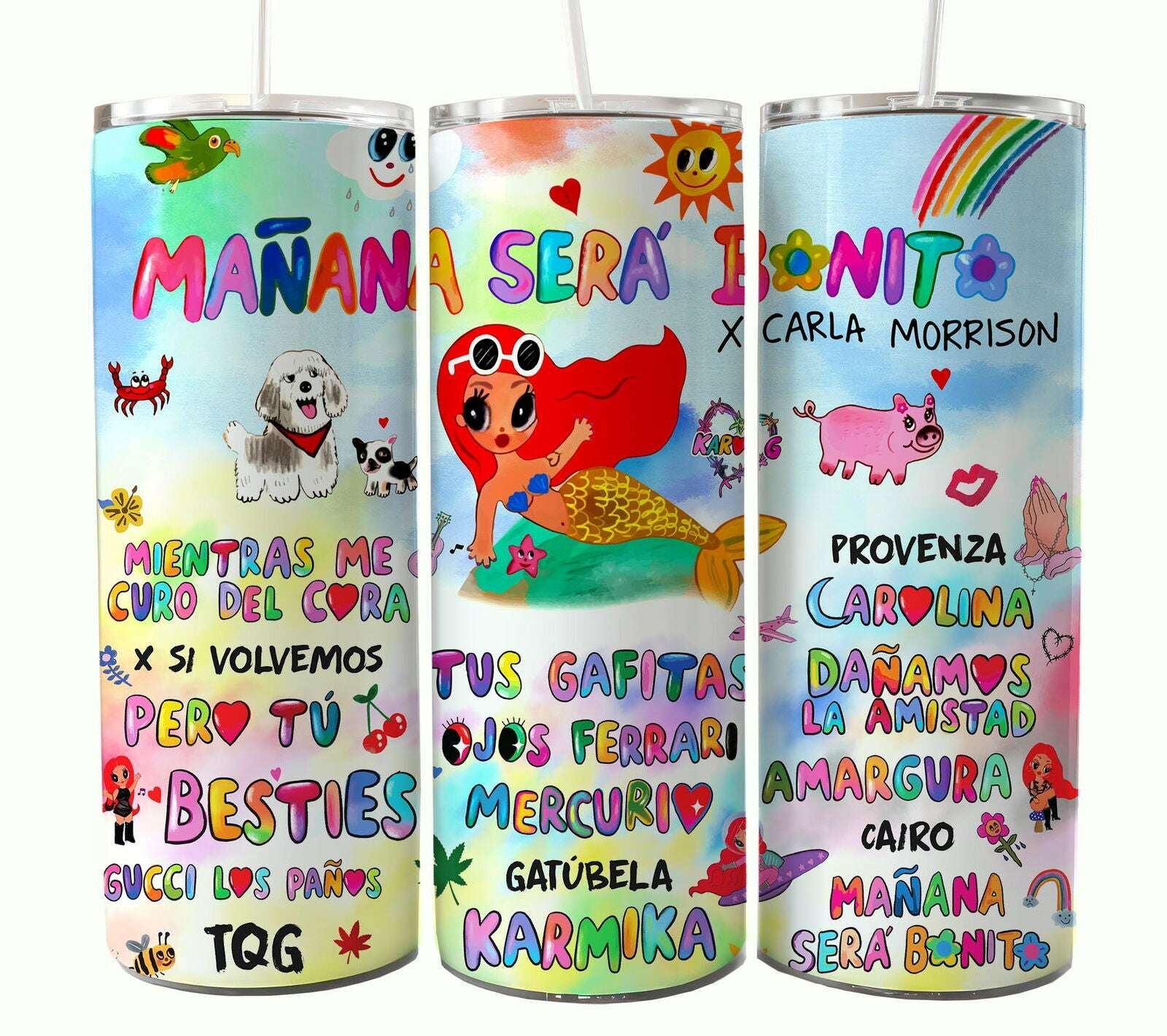 Bundle KarolG 20oz Tumbler Wrap, Digital 20 oz Skinny Tumblers Designs Template