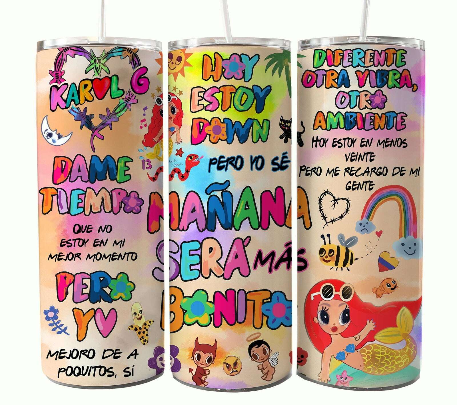 Bundle KarolG 20oz Tumbler Wrap, Digital 20 oz Skinny Tumblers Designs Template