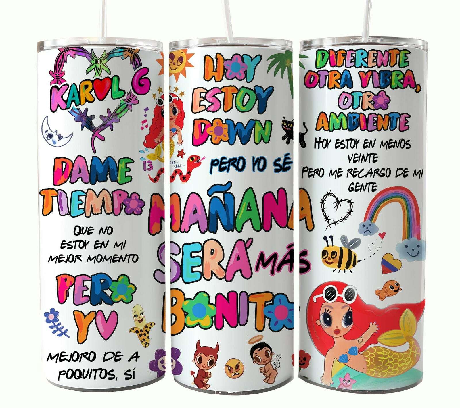 Bundle KarolG 20oz Tumbler Wrap, Digital 20 oz Skinny Tumblers Designs Template
