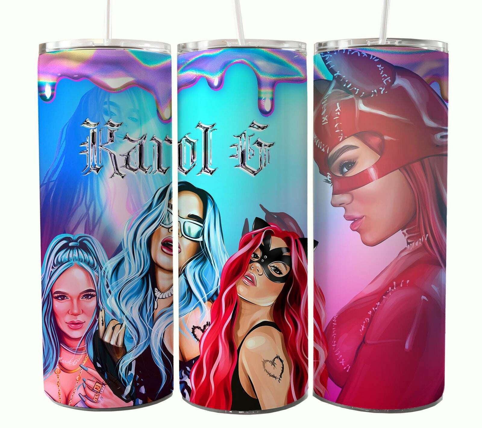 Bundle KarolG 20oz Tumbler Wrap, Digital 20 oz Skinny Tumblers Designs Template