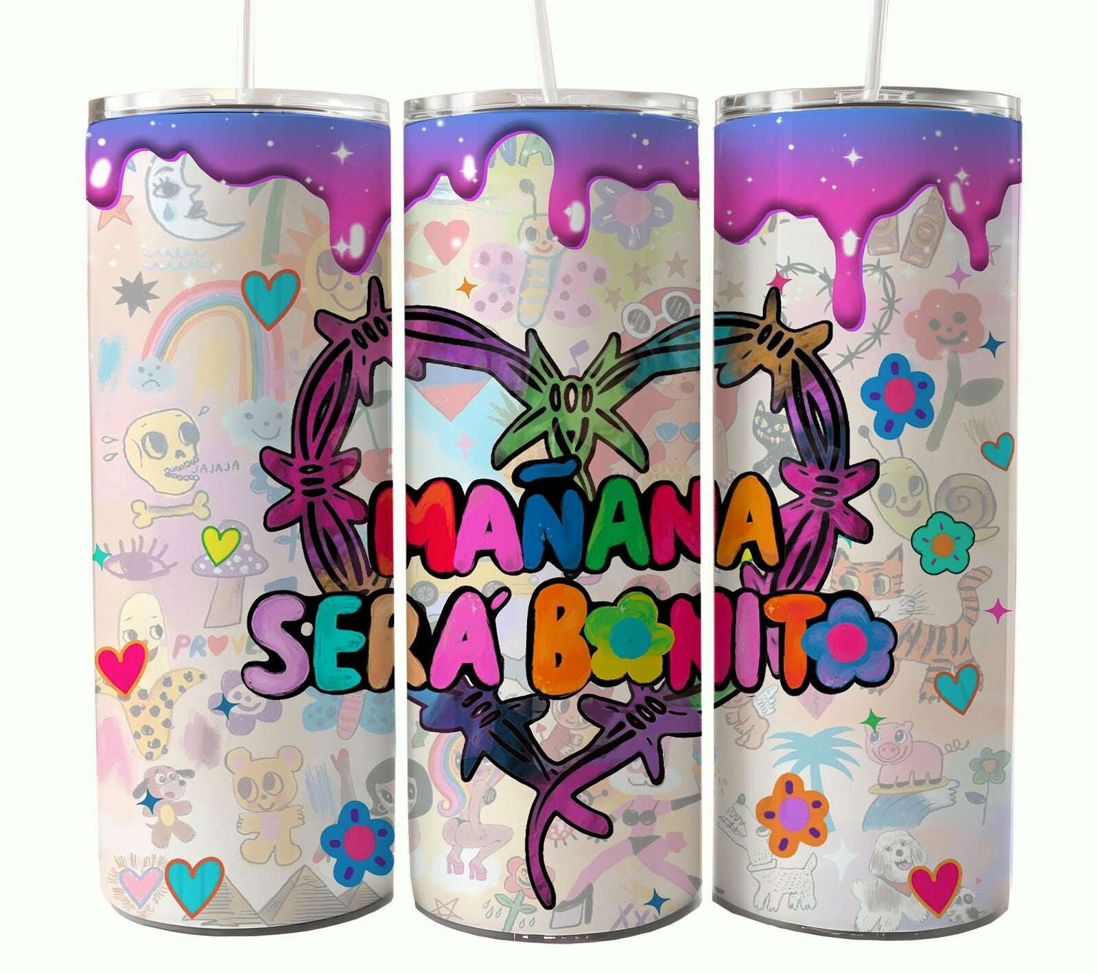Bundle KarolG 20oz Tumbler Wrap, Digital 20 oz Skinny Tumblers Designs Template