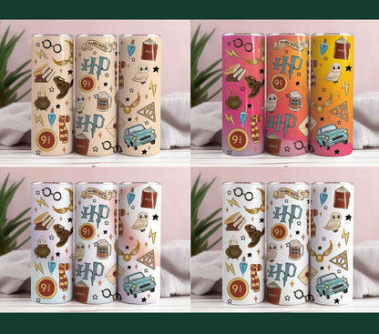 Bundle Magic School 20oz Tumbler wrap, HP Sublimation Tumbler Designs