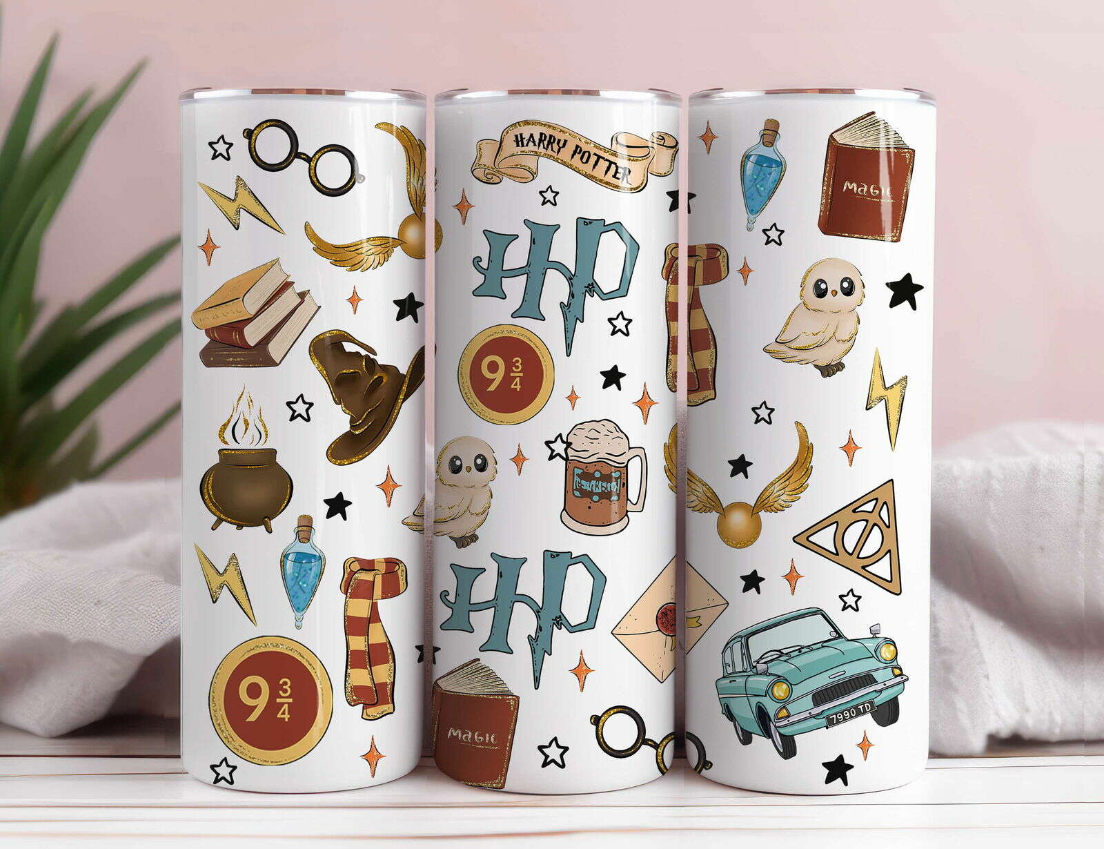 Bundle Magic School 20oz Tumbler wrap, HP Sublimation Tumbler Designs