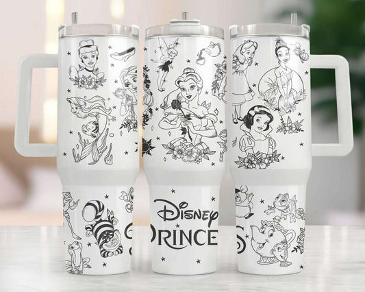 Cartoon Characters 40oz Quencher Tumbler Wrap, Png Download