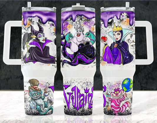 Cartoon Characters 40oz Tumbler Wrap PNG, 40oz Full Tumbler Wrap Png