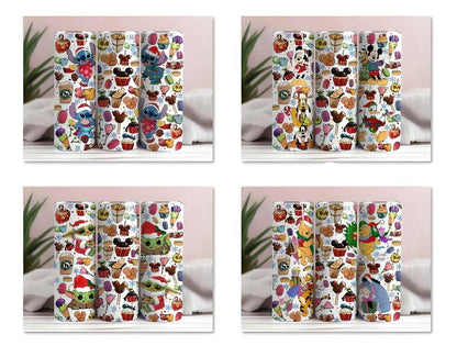 Characters Christmas Tumbler Wrap 20oz