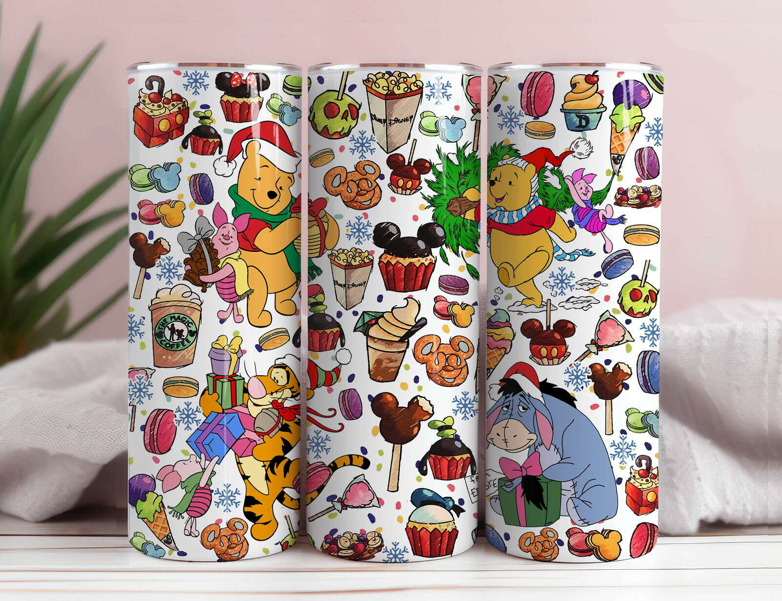 Characters Christmas Tumbler Wrap 20oz