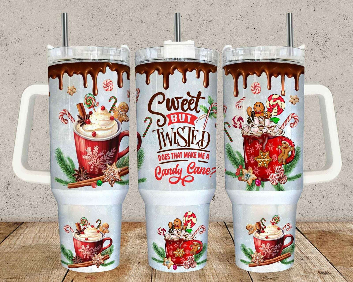 Christmas 40oz Tumbler Wrap Png 01