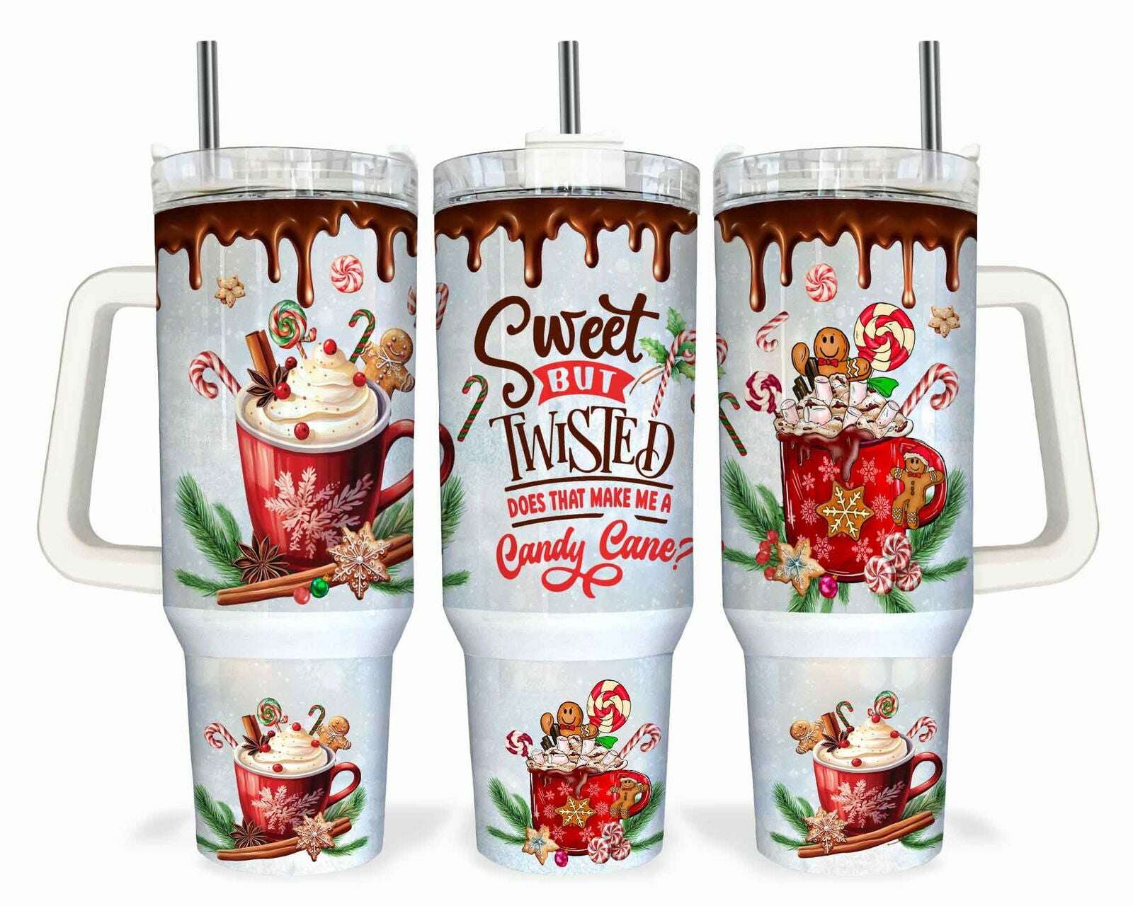 Christmas 40oz Tumbler Wrap Png 01