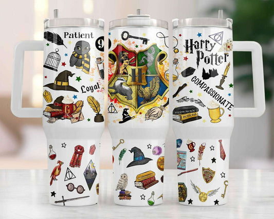 HP Magic 40oz Tumbler Wrap, Magic Wrap Sublimation Png File