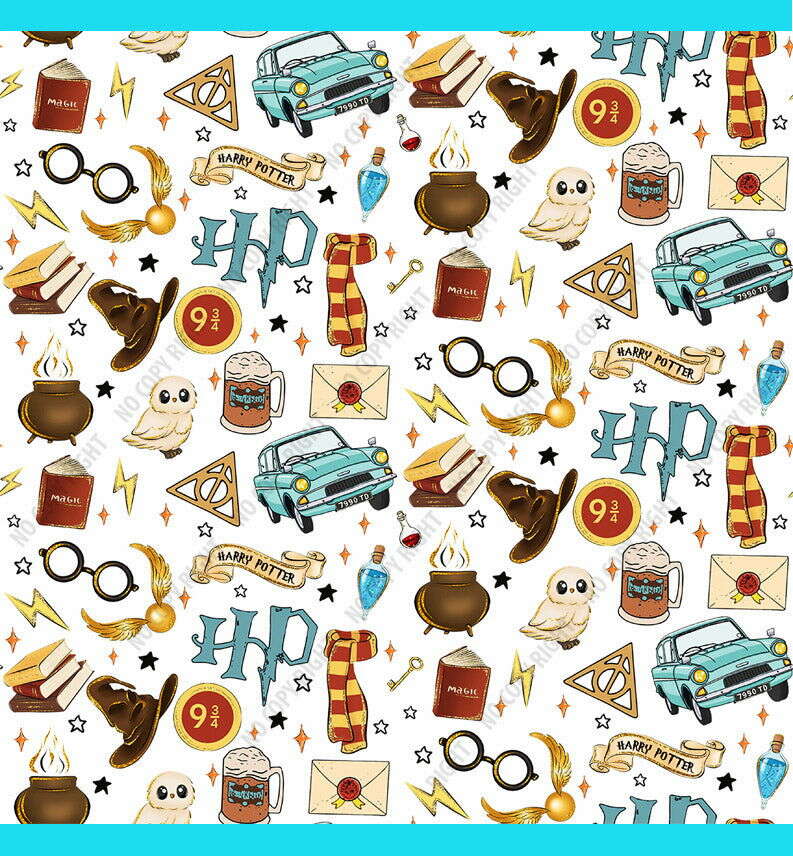 Harry Pattern Harry Potter Seamless Pattern, Wizard School, Wizard Academy Seamless ...
