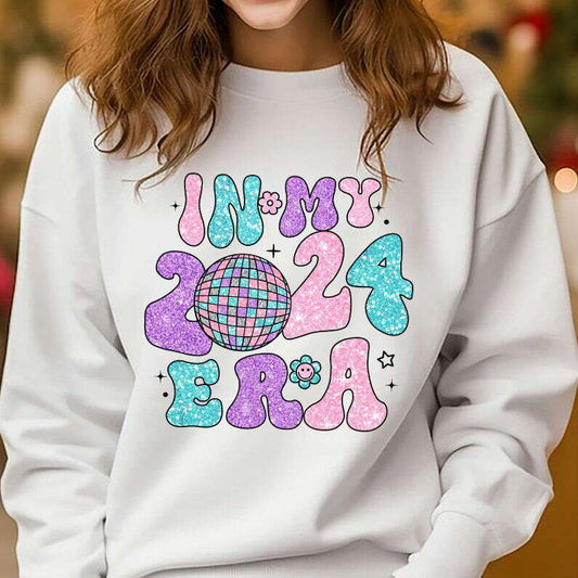 In My 2024 Era Glitter Sequins PNG Holidays