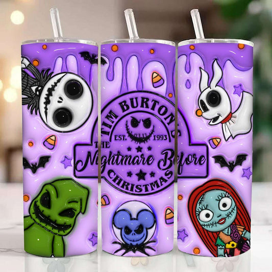 Inflated Halloween Tumbler Design Png, 20oz BB Sublimation 1