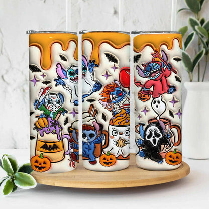 Inflated Halloween Tumbler Design Png, 20oz Skinny Sublimation 2