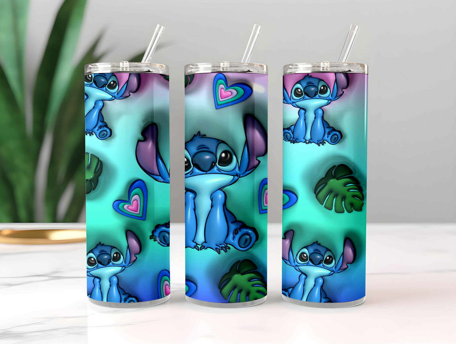 Inflated ST Tumbler Design Png 3D Tumbler Wraps 20oz Skinny Sublimation 6