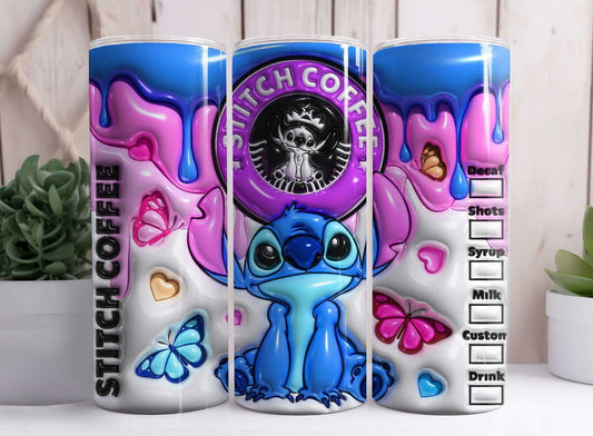 Inflated ST Tumbler Design Png 3D Tumbler Wraps 20oz Skinny Sublimation 7