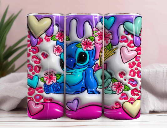 Inflated ST Tumbler Design Png 3D Tumbler Wraps 20oz Skinny Sublimation 8