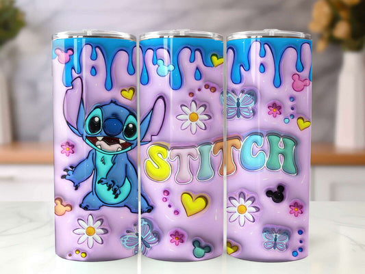 Inflated ST Tumbler Design Png 3D Tumbler Wraps 20oz Skinny Sublimation 9