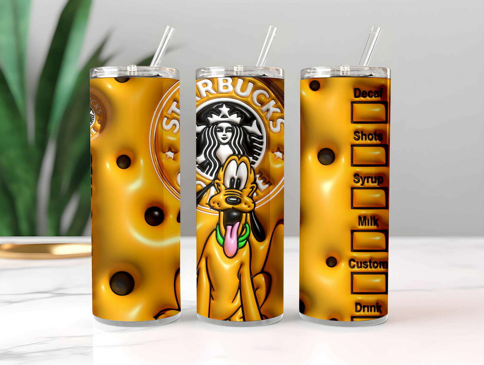 Inflated Tumbler Design Png Mk 2