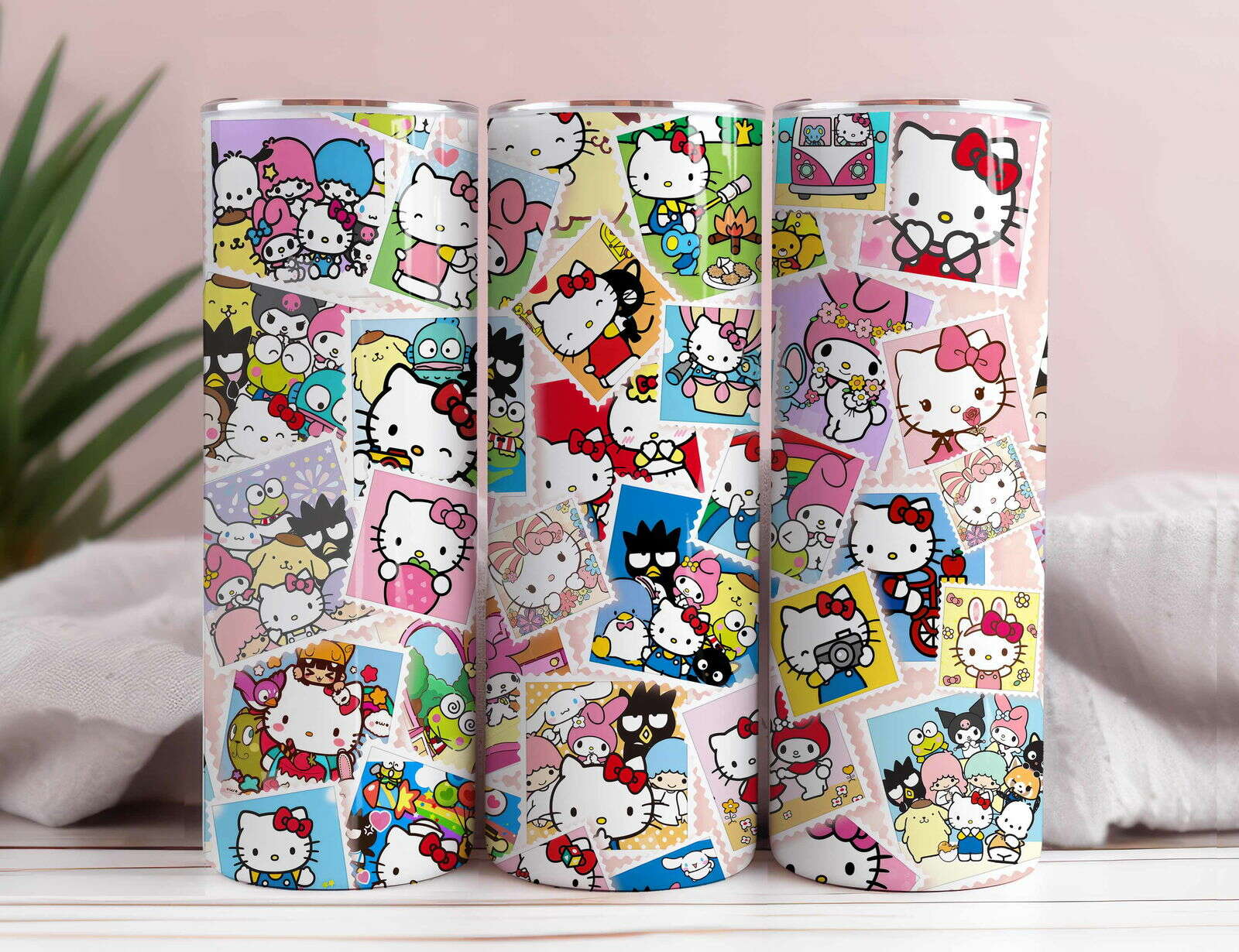 KK Tumbler Wrap, Cartoon Tumbler, 20oz Straight Skinny Wrap 4
