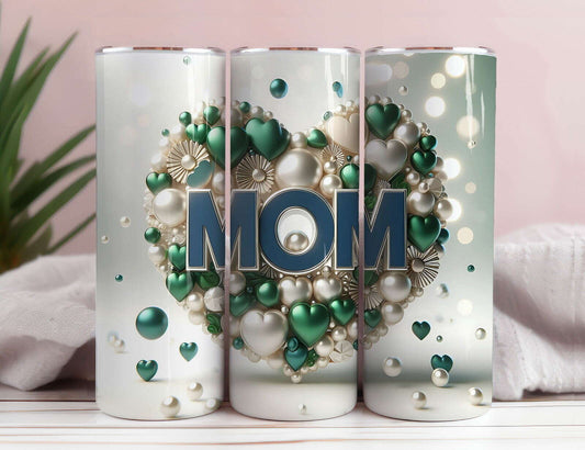 LOVE MOM 20oz Skinny Tumbler Wrap  1