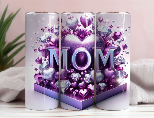 LOVE MOM 20oz Skinny Tumbler Wrap  10