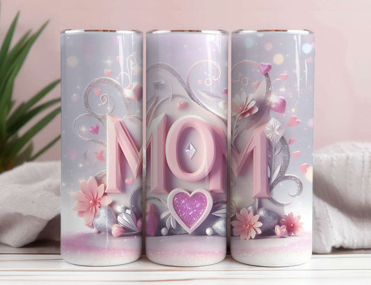 LOVE MOM 20oz Skinny Tumbler Wrap  11