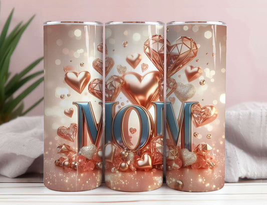 LOVE MOM 20oz Skinny Tumbler Wrap  15
