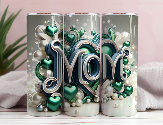LOVE MOM 20oz Skinny Tumbler Wrap  2