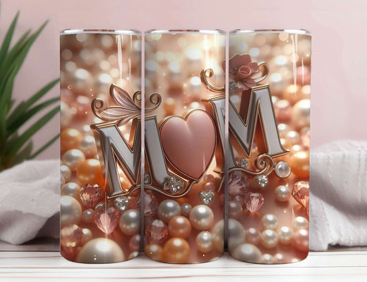 LOVE MOM 20oz Skinny Tumbler Wrap  4