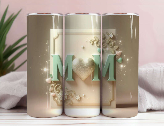 LOVE MOM 20oz Skinny Tumbler Wrap  5